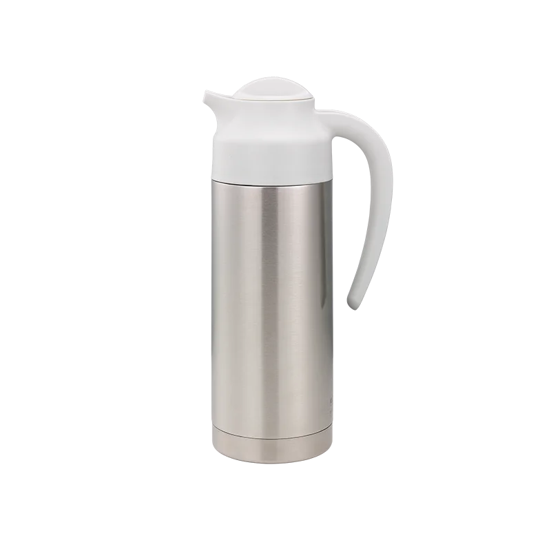 Service Ideas Steel Vacuum Insulated Server NSF 1.0 Liter With White Top Service Ideas Steel Vacuum Insulated Server NSF 1.0 Liter With White Top