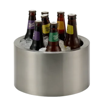 Service Ideas Party Tub 1.5 Gallon Double Walled Brushed Finish