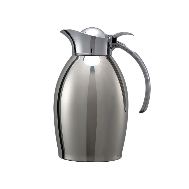 Service Ideas Carafe 1 Liter Stainless Steel Vacuum Insulated Polished Finish
