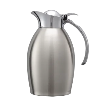 Service Ideas Carafe 1 Liter Stainless Steel Vacuum Insulated Brushed Exterior