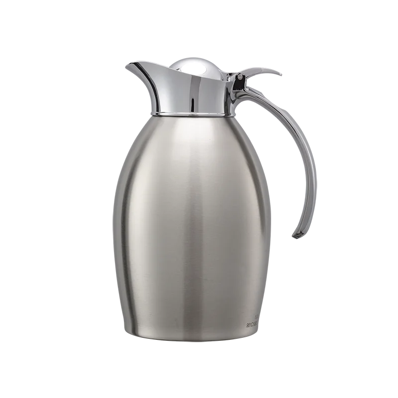 Service Ideas Carafe 1 Liter Stainless Steel Vacuum Insulated Brushed Exterior