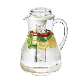 Service Ideas Pitcher BPA Free 3.3 Liter Ring Handle - Set of 6 pieces