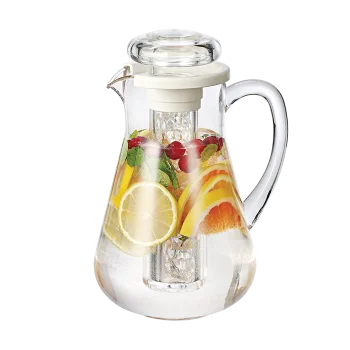 Service Ideas Pitcher BPA Free 1.9 Liter Smooth Body - Set of 6 pieces