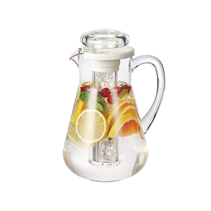 Service Ideas Pitcher BPA Free 1.9 Liter Smooth Body - Set of 6 pieces