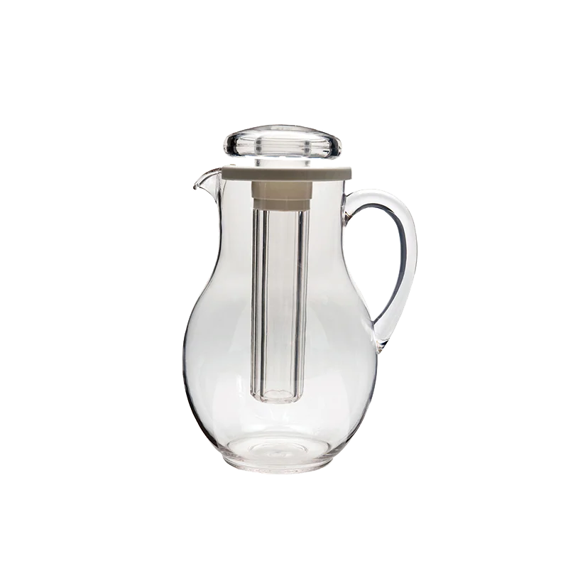 Service Ideas Pitcher BPA Free 3.0 Liter Smooth Body - Set of 6 pieces