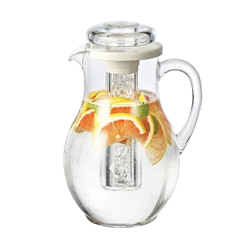 Service Ideas Pitcher BPA Free 3.0 Liter Smooth Body - Set of 6 pieces