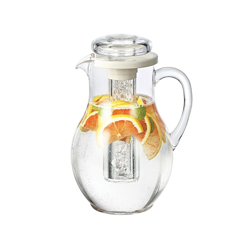 Service Ideas Pitcher BPA Free 3.0 Liter Smooth Body - Set of 6 pieces