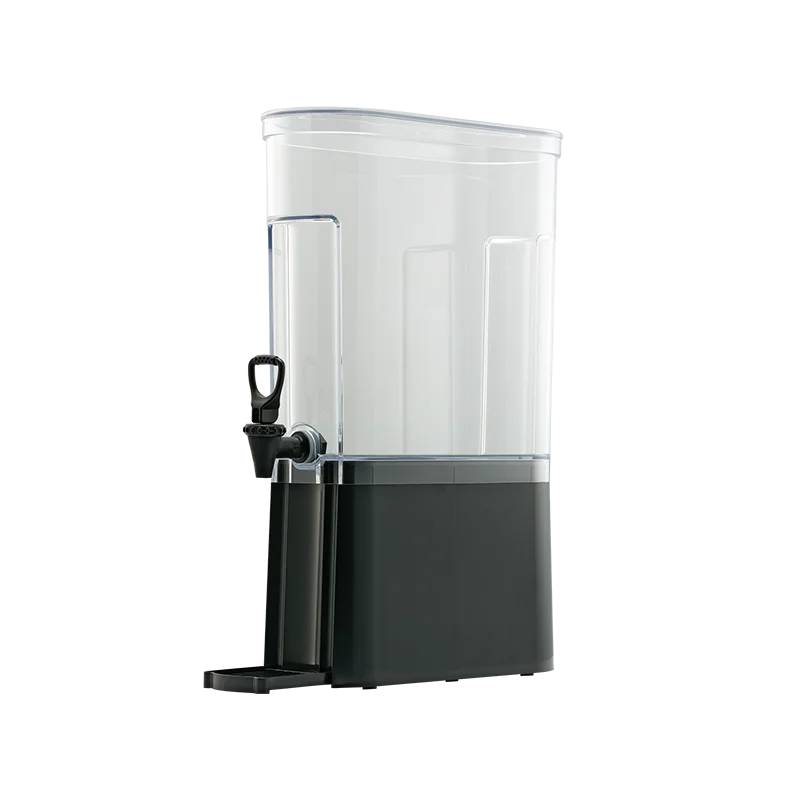 Service Ideas Clear Beverage Dispenser 3.5 Gallon With Black Base and Infuser