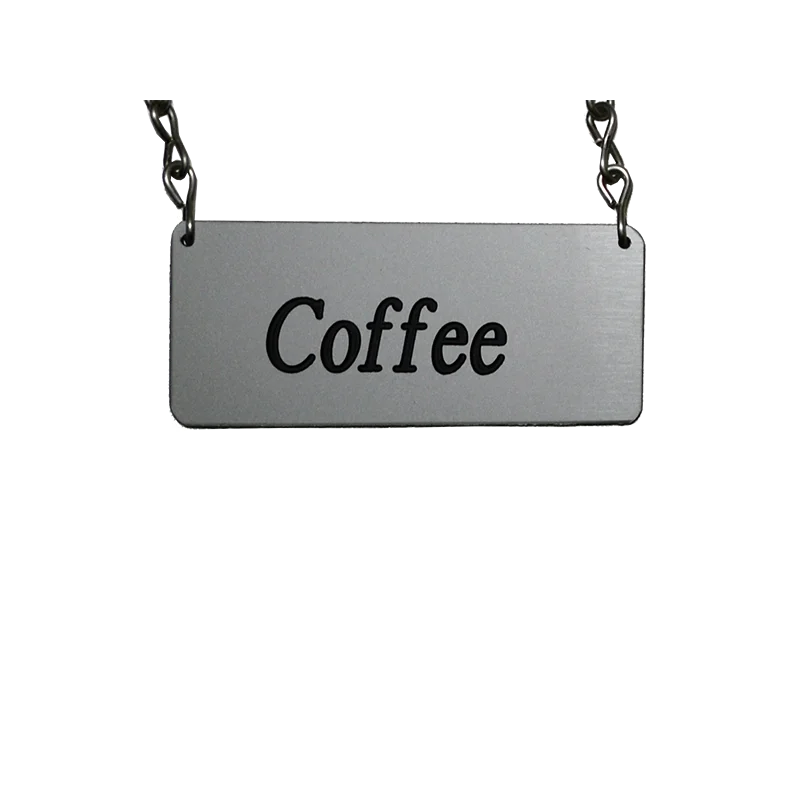 Service Ideas Coffee ID Chain Chrome Finish Service Ideas Coffee ID Chain Chrome Finish