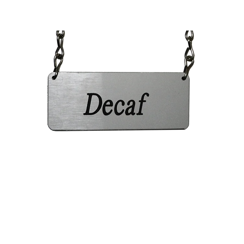 Service Ideas Decaf ID Chain Silver With Black Finish Service Ideas Decaf ID Chain Silver With Black Finish