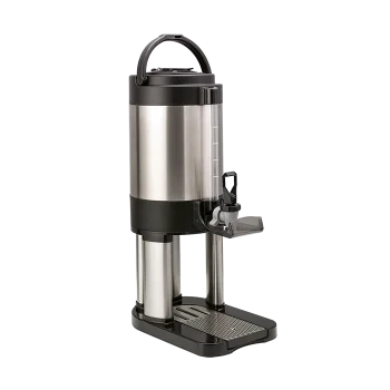 Service Ideas Slim Beverage Dispenser 1 Gallon Stainless Steel