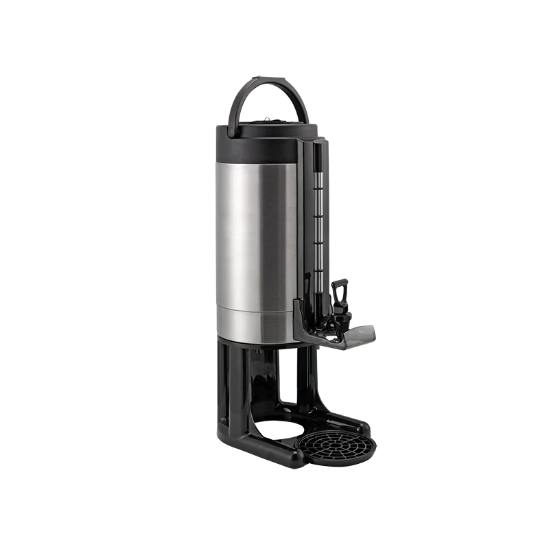 Service Ideas Gravity Beverage Dispenser 2 Gallon Brushed Finish