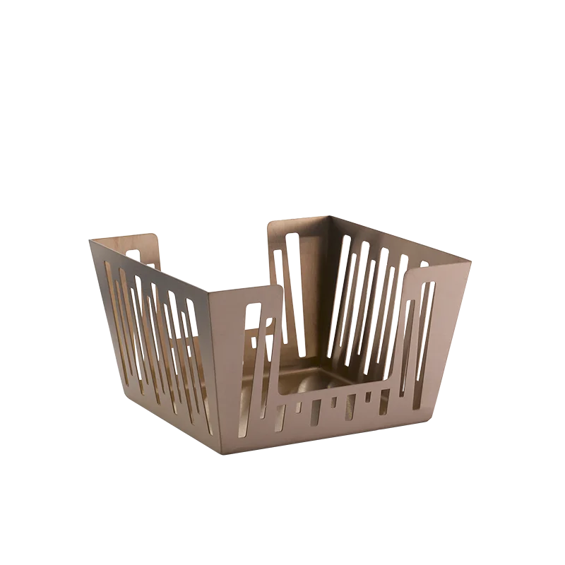 Service Ideas Napkin Holder Basket Rose Gold Finish