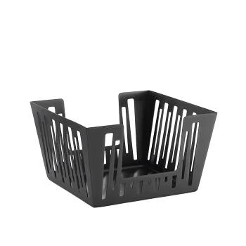 Service Ideas Napkin Holder Basket Black Onyx Finish