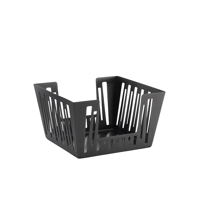 Service Ideas Napkin Holder Basket Black Onyx Finish