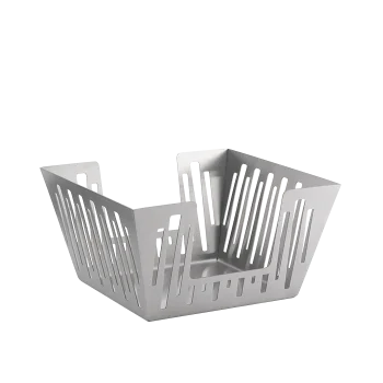 Service Ideas Napkin Holder Basket Brushed Stainless Steel