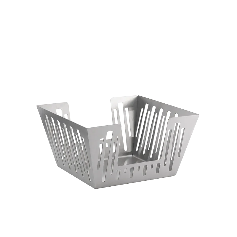 Service Ideas Napkin Holder Basket Brushed Stainless Steel