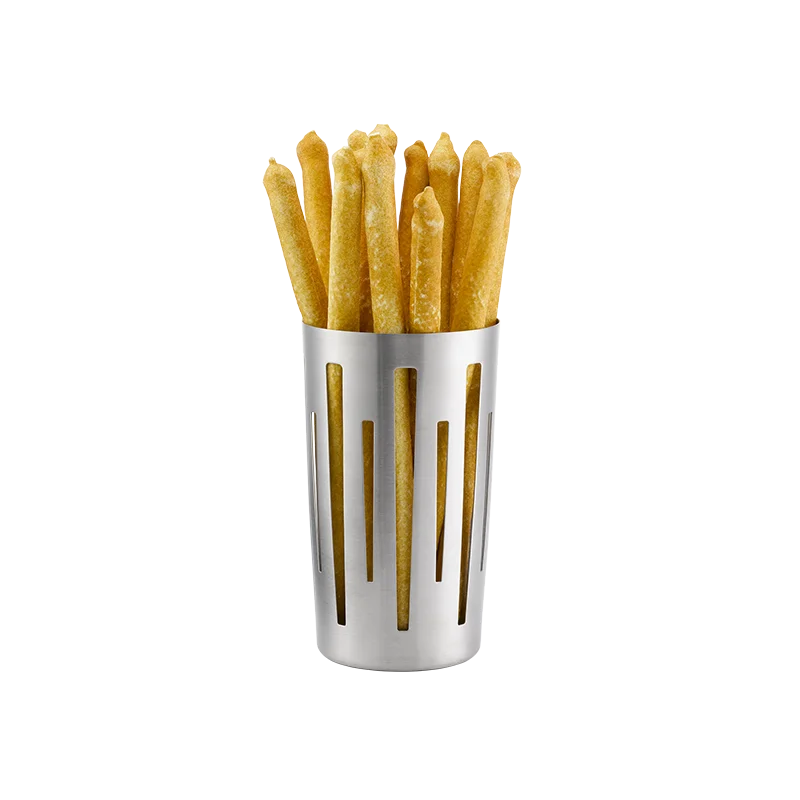 Service Ideas Breadstick Basket Brushed Stainless Steel
