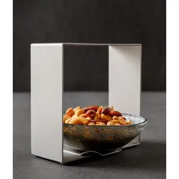 My Glass Studio Nut Bowl, Grey - Set of 2 - 14.4 x 13.8 x 13.7 cm