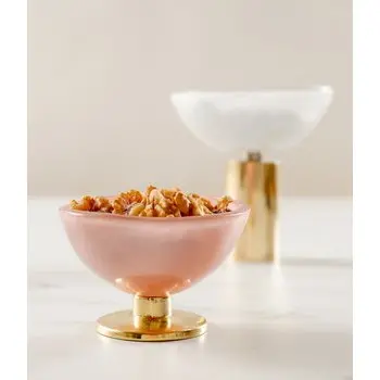 My Glass Studio Nut Bowl, Grey - Set of 10 - Dia: 10 cm, H: 7 cm