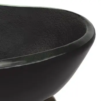 My Glass Studio Dessert Bowl, Black - Set of 10 - Dia: 10 cm, H: 7 cm
