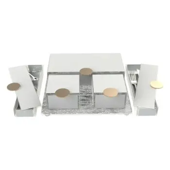 My Glass Studio Cutlery Case, White - Set of 8 - 28.0 x 9.3 x 4 cm