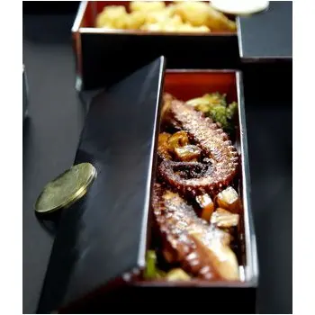 My Glass Studio Bento Box, Black - Set of 8 - 28.0 x 9.3 x 4 cm