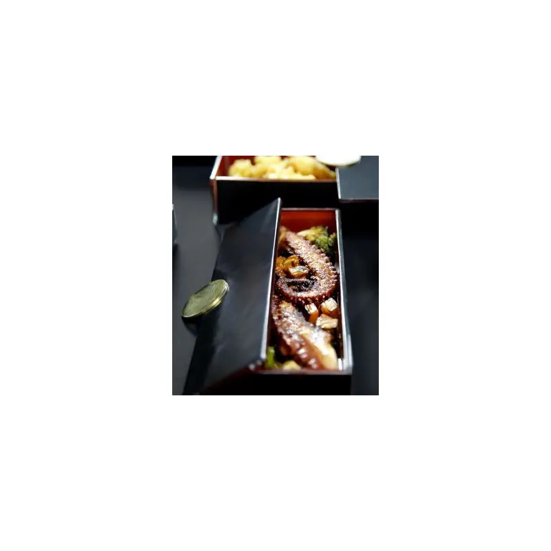 My Glass Studio Bento Box, Black - Set of 8 - 28.0 x 9.3 x 4 cm