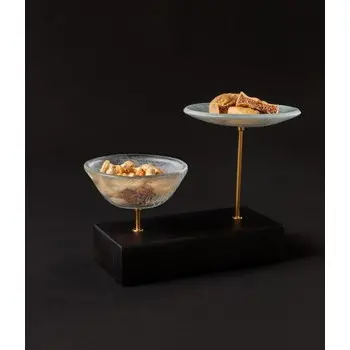 My Glass Studio Nut Bowl Set, Clear - Set of 4 - 17.5 x 8.0 x 15.0 cm
