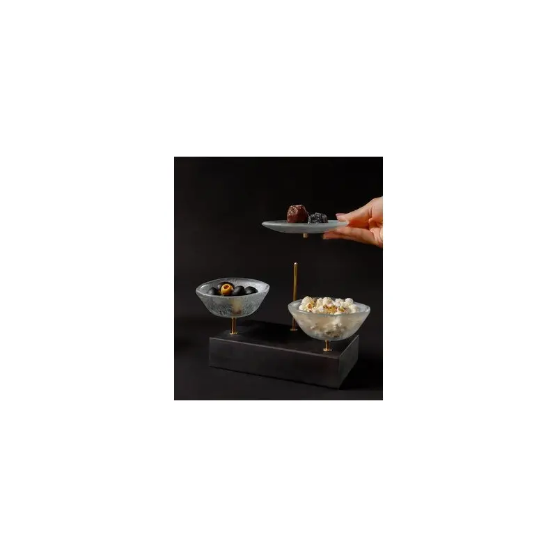 My Glass Studio Nut Bowl, Beige - Set of 4 - 17.5 x 11.0 x 15.0 cm My Glass Studio Nut Bowl, Beige - Set of 4 - 17.5 x 11.0 x 15.0 cm