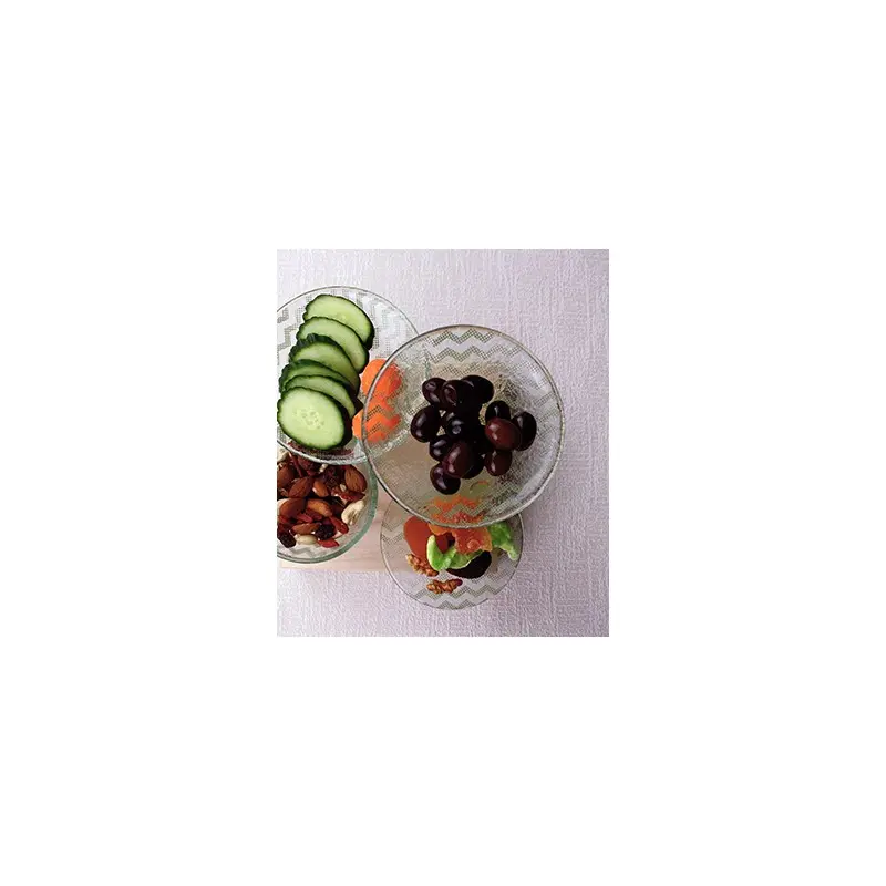 My Glass Studio Nut Bowl, Beige - Set of 4 - 21.5 x 21.5 x 19 cm My Glass Studio Nut Bowl, Beige - Set of 4 - 21.5 x 21.5 x 19 cm