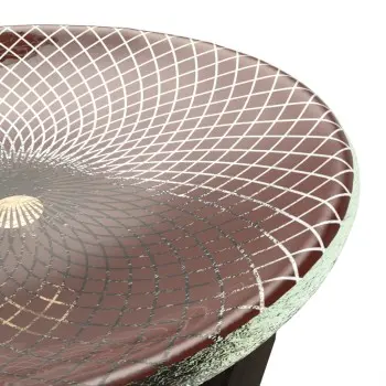 My Glass Studio Petit Fours Stand, Dark Red - Set of 4 - 21.5 x 21.5 x 19 cm