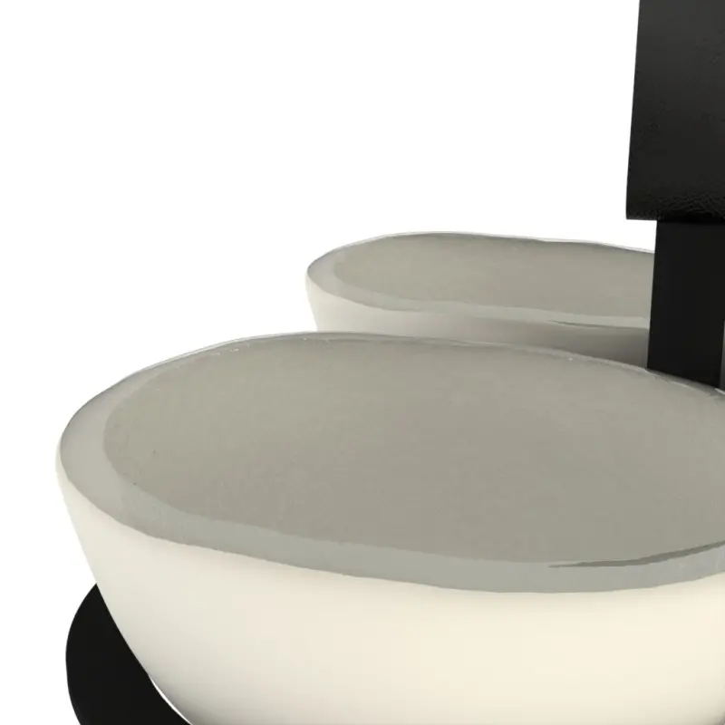 My Glass Studio Nut Bowl, Cream - Set of 4 - Dia: 16 cm, H: 9 cm