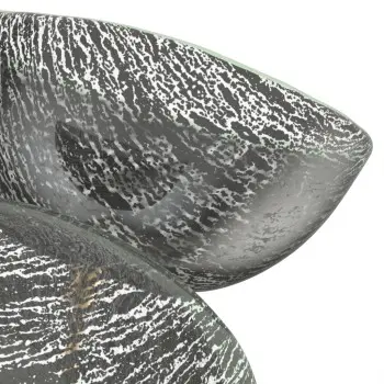 My Glass Studio Nut Bowl, Grey - Set of 3 - Dia: 15 cm, H: 18 cm