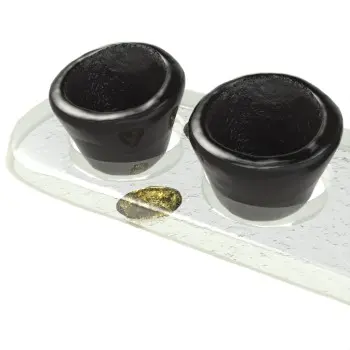 My Glass Studio Dip Bowl Set, Black - Set of 6 - 22.0 x 5.7 x 2.4 cm