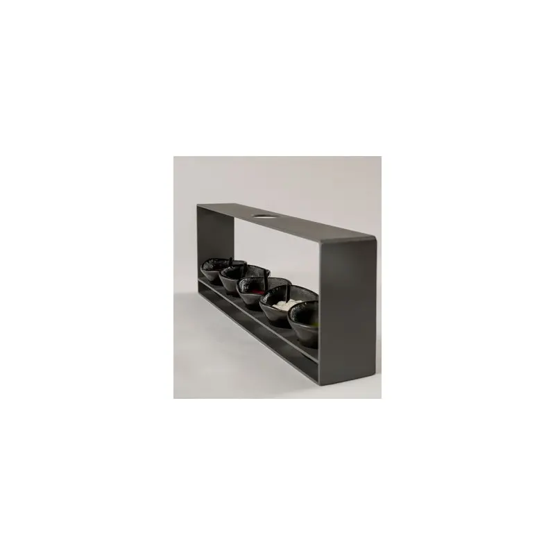 My Glass Studio Dip Bowl Set, Black - Set of 4 - 38.5 x 6.0 x 15 cm
