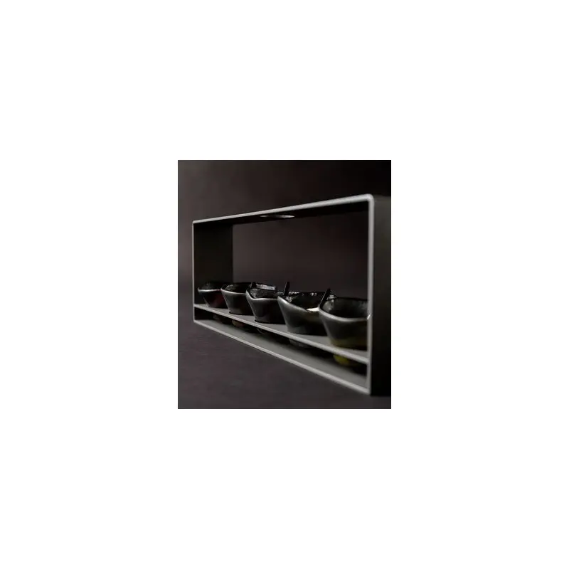 My Glass Studio Dip Bowl Set, Black - Set of 4 - 38.5 x 6.0 x 15 cm