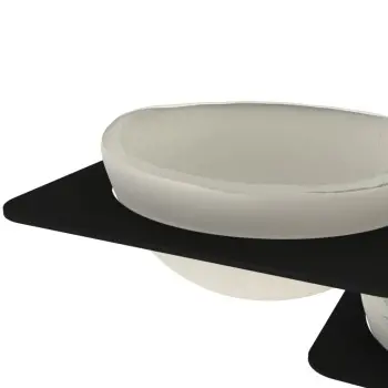 My Glass Studio Dip Bowl Set, Cream - Set of 2 - 21.9 x 21.9 x 49.0 cm