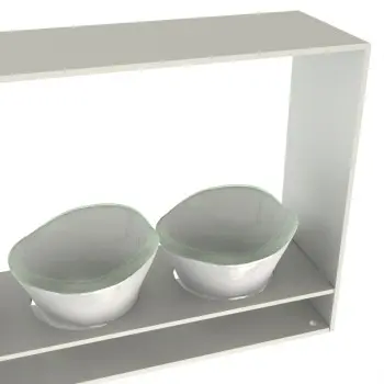 My Glass Studio Dip Bowl Set, Grey - Set of 4 - 38.5 x 6.0 x 15 cm