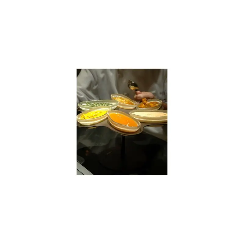 My Glass Studio Dip Bowl Set, Grey - Set of 2 - Dia: 30 cm, H: 14 cm