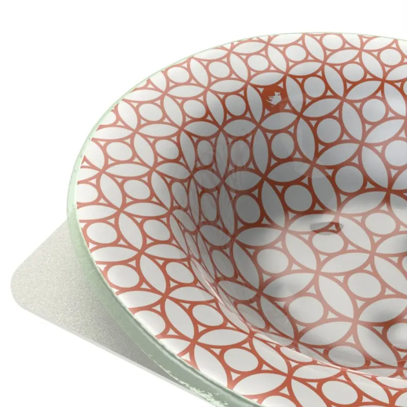 My Glass Studio Appetizer Server, Copper - Set of 2 - 32.6 x 32.6 x 43.2 cm