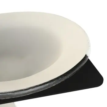 My Glass Studio Appetizer Server, Cream - Set of 2 - 32.6 x 32.6 x 43.2 cm