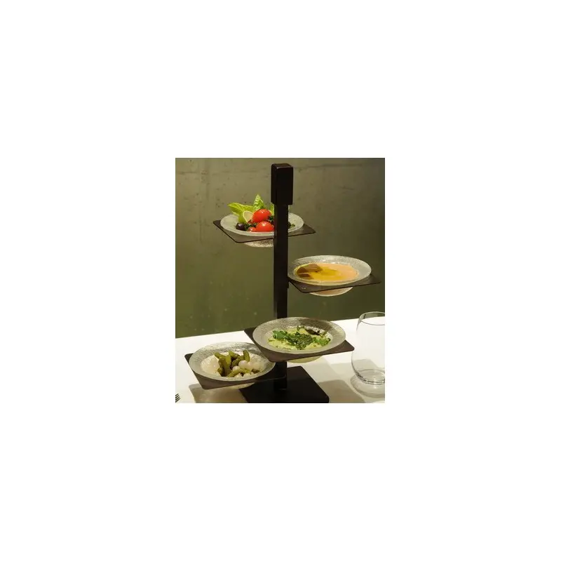 My Glass Studio Appetizer Server, Cream - Set of 2 - 32.6 x 32.6 x 43.2 cm My Glass Studio Appetizer Server, Cream - Set of 2 - 32.6 x 32.6 x 43.2 cm