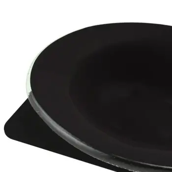 My Glass Studio Appetizer Server, Black - Set of 2 - 32.6 x 32.6 x 43.2 cm