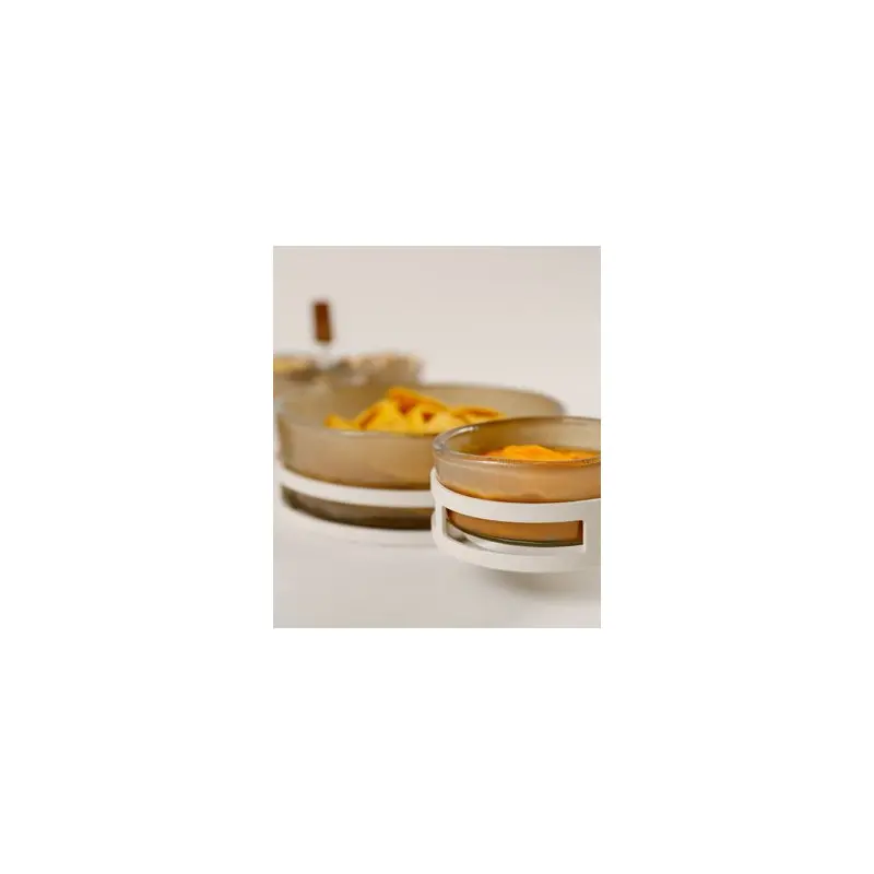 My Glass Studio Chip Dip Server, Natural - Set of 2 - 29.0 x 18.5 x 8.0 cm