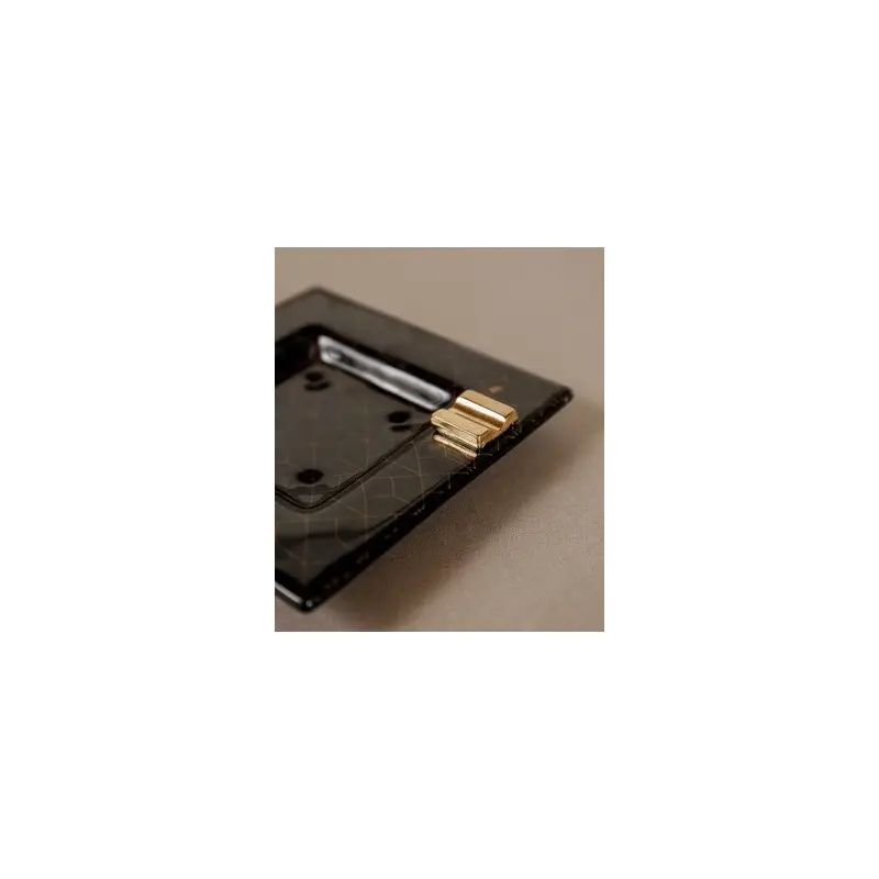 My Glass Studio Ashtray, Black - Set of 6 - 13.5 x 13.5 x 2.4 cm