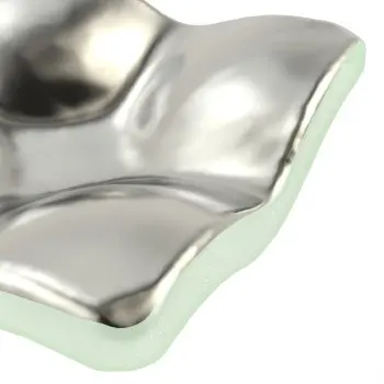 My Glass Studio Ashtray, Silver - Set of 4 - 14.0 x 14.0 x 4 cm