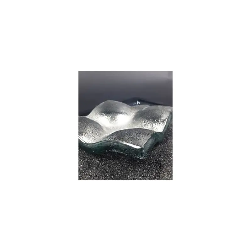 My Glass Studio Ashtray, Gold - Set of 4 - 14.0 x 14.0 x 4 cm