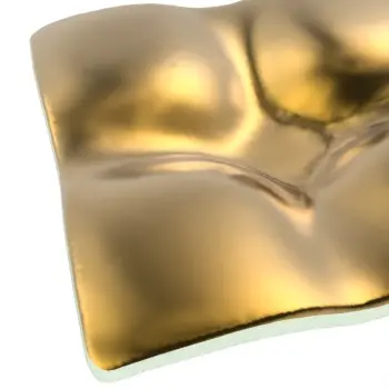 My Glass Studio Ashtray, Gold - Set of 6 - 20.0 x 20.0 x 4 cm