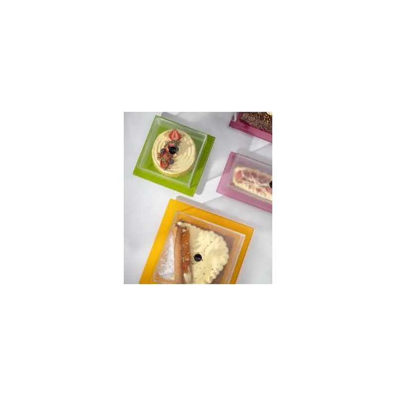 My Glass Studio Glass Food Cover, Clear - Set of 3 - 23.0 x 23.0 x 12.0 cm